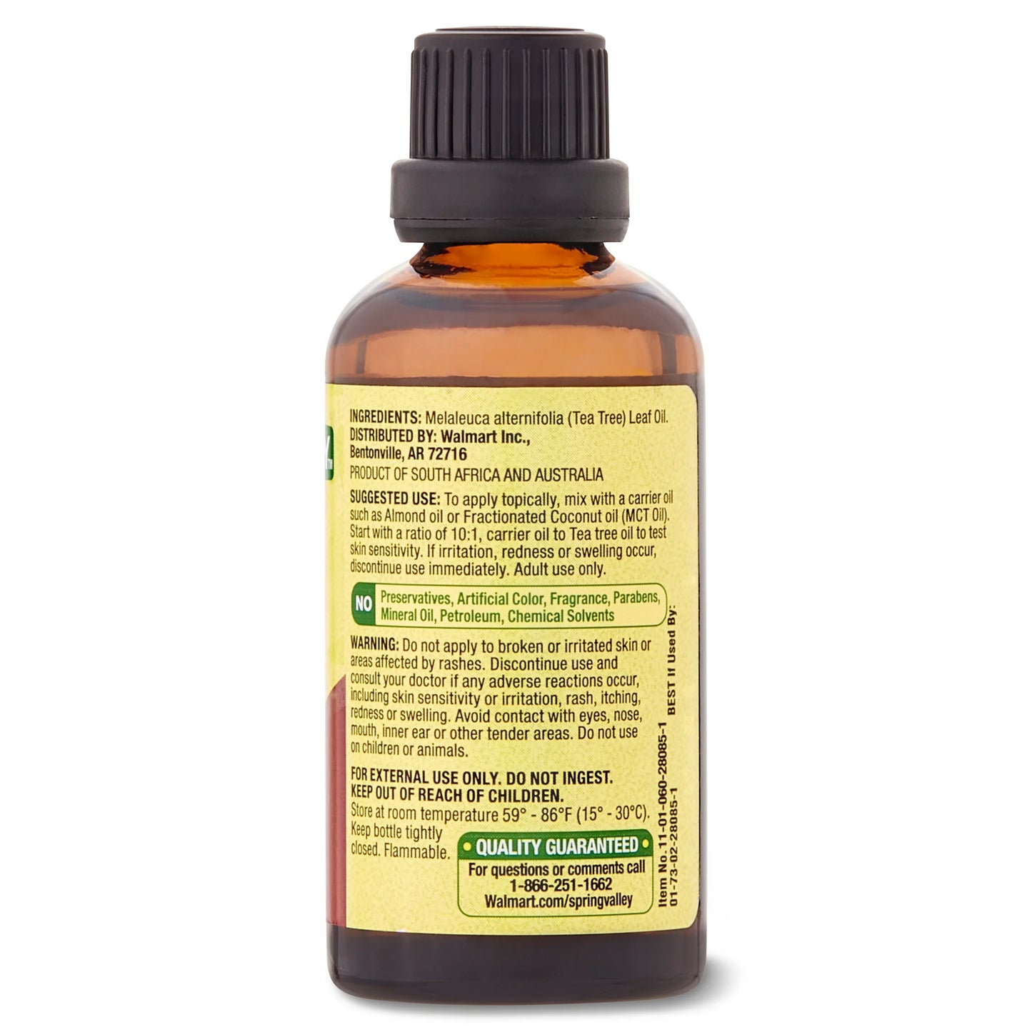 100% Pure Tea Tree Oil for Skin Health - 2 Fl Oz