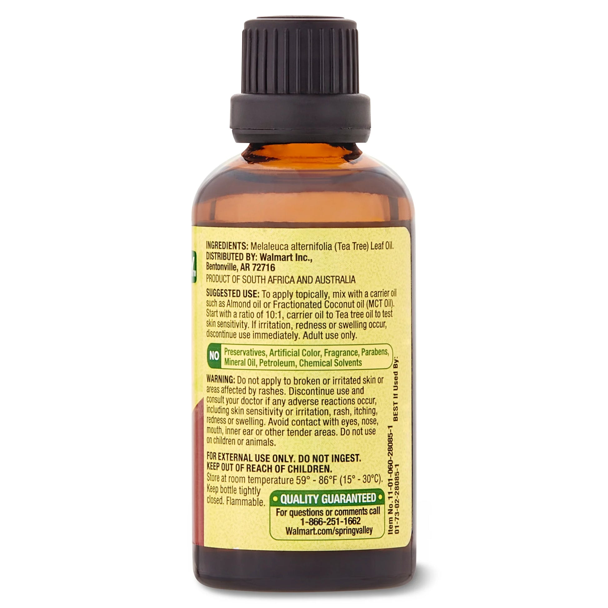 100% Pure Tea Tree Oil for Skin Health - 2 Fl Oz