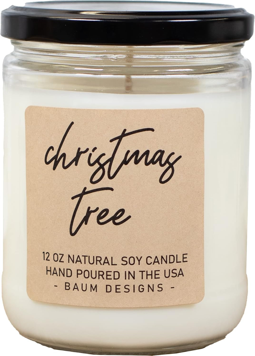 Scented Soy Candle (Christmas Tree, 12 Oz.)