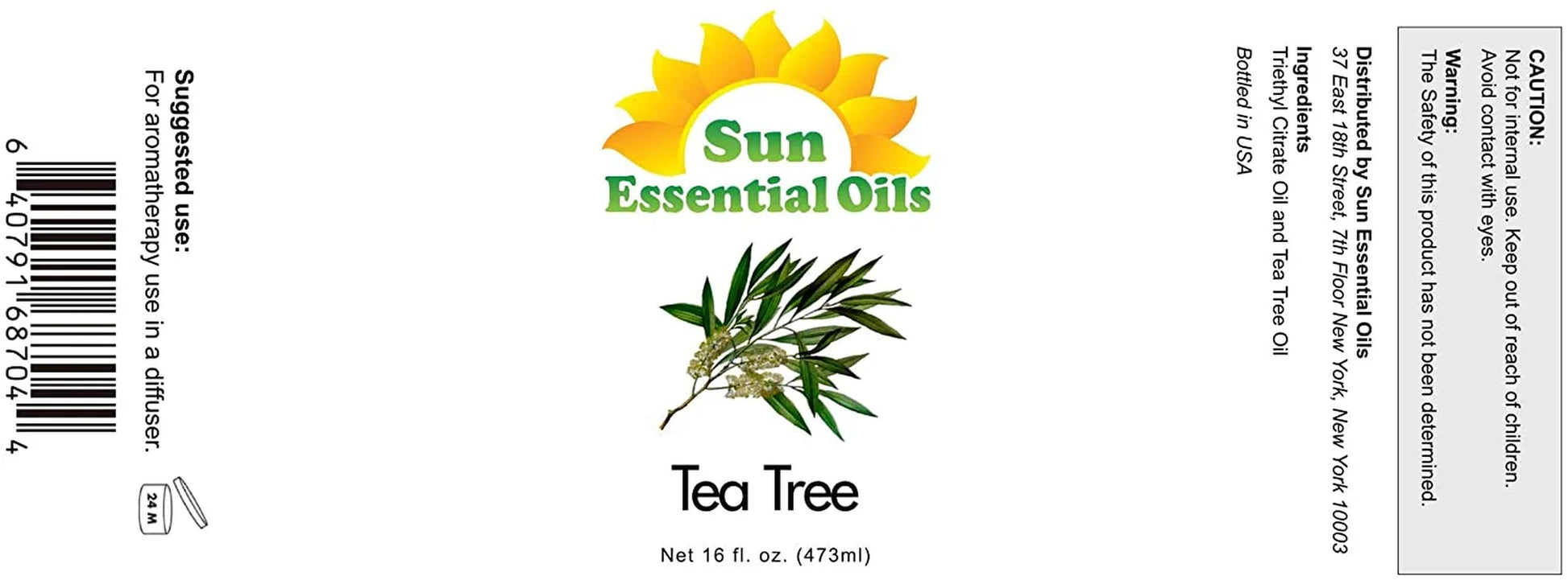 - Tea Tree Essential Oil 16Oz for Aromatherapy, Diffuser, Pest, Repellant