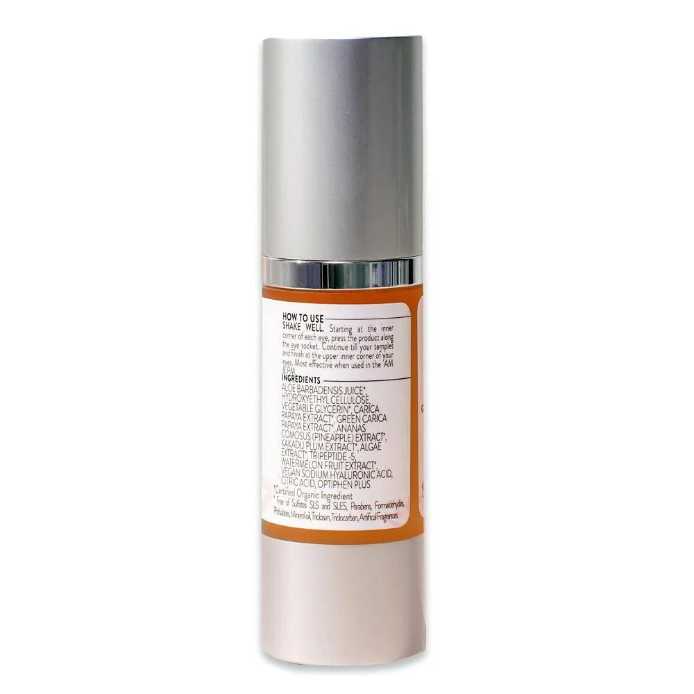 Organic Eye Serum for Wrinkles and Fine Lines with Hyaluronic Acid 1 Fl Oz