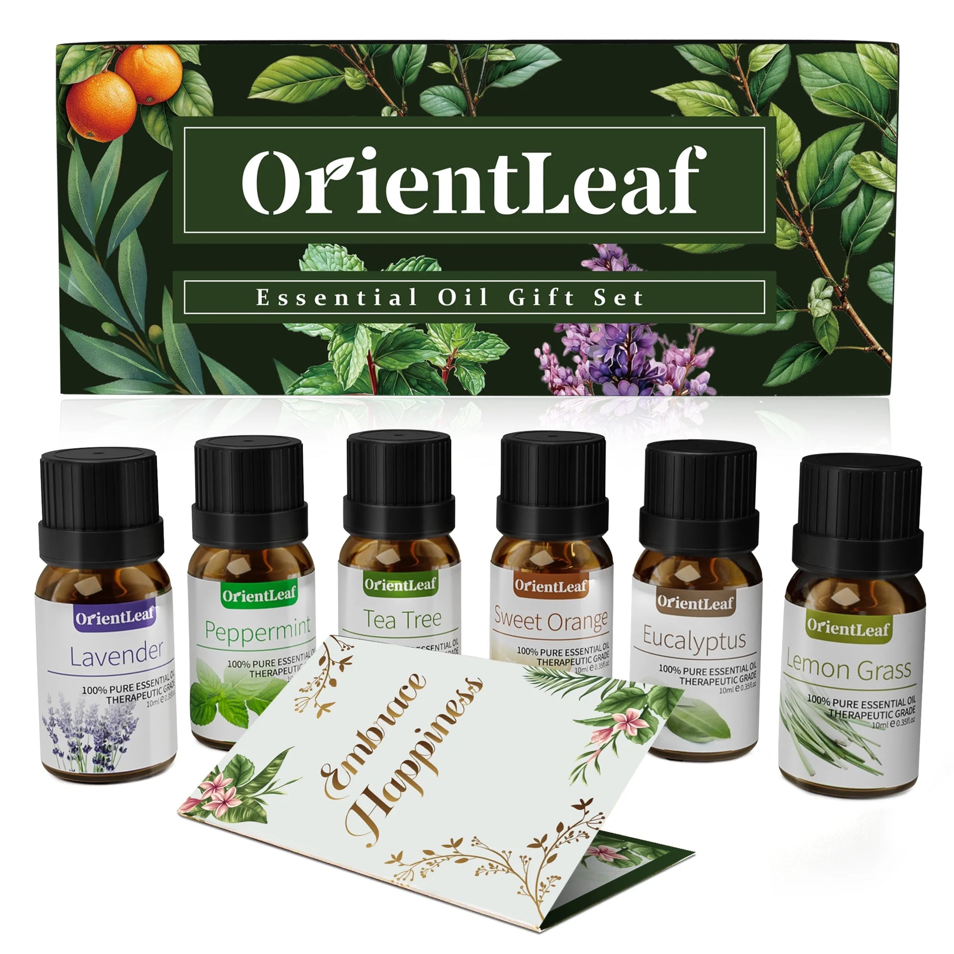 100% Pure Essential Oils Set, Aromatherapy Blended Scents Variety Essential Oils Gift Set for Diffusers, Massage, Sleep